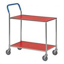 Tafelwagen klein met 2 houten plateaus - Draagvermogen 150 kg