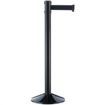 Poteau de balisage à sangle 2 m - Aluminium - Manutan
