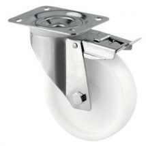 Roue pivotante à platine avec frein - Force 200 à 400 kg