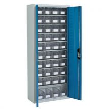 Armoire avec bacs à bec transparents - Moyenne - Avec portes