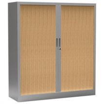 Armoire à rideaux Premium bicolore - Hauteur 136 cm