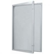 Vitrine d'exterieur porte battante - Fond aluminium - Porte en verre de sécurité - Serrure différente