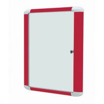 Vitrine d'intérieur Couleur - Fond aluminium - Porte en verre de sécurité