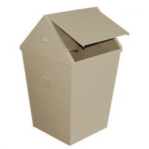 Poubelle métallique avec à levier 62 et 128 L
