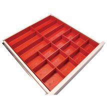 Kit de compartimentage pour tiroir - Plastique - 18 bacs