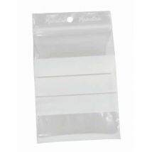 Sachets zip - Bandes blanches 50 μm - Manutan