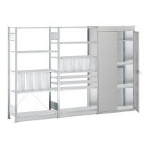 Rayonnage léger Easy-Fix - Simple face- H2000 mm - galvanisé - Schulte