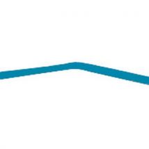 Poteau d'angle pour cloisons d'atelier tôle d'acier - Hauteur 2,51 m