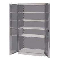 Armoire haute en inox - 2 portes