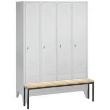 Vestiaire S2000 Classic - Colonne largeur 300mm - Sur pieds + banc - CP