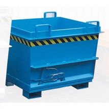 Bodemklepcontainer blauw - BKB - 1 compartiment - Op sokkel - 500 tot 1000 l