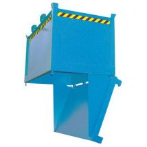 Bodemklepcontainer - FB - 1 compartiment - Op sokkel of op wieltjes - 2000 L