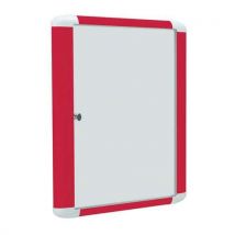 Vitrine d'intérieur Couleur - Fond aluminium - Porte en verre de sécurité