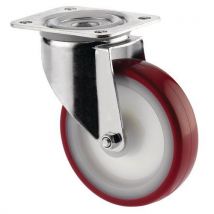 Roulette pivotante à platine - Force 100 à 350 kg