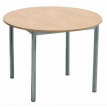 Table ronde - 4 pieds en merisier