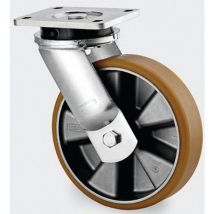 Roulette aluminium pivotante - F:1000 à 4000 Kgs -Série 9650 - TENTE