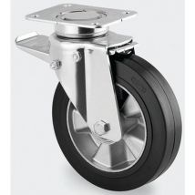 Roulette aluminium pivotante - F:600 à 1200 Kgs - Série 3640 - TENTE