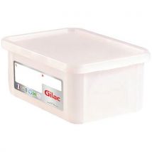 Bac gerbable HACCP avec couvercle - Longueur 400 à 600 mm - 12 à 55 L - Gilac