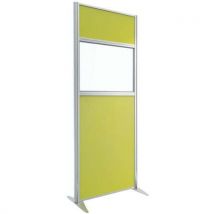 Akoestische scheidingswand Kprim - Stof met glas - Hoogte 200 cm