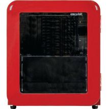 Mini réfrigérateur avec porte vitrée - Pose libre, rouge, 48 litres.