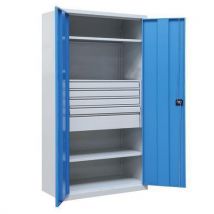 Armoire d'atelier métallique - à tiroirs