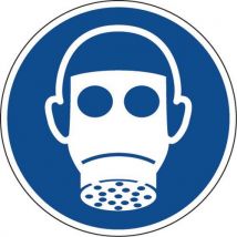 Gebodsbord - Ademhalingsbescherming verplicht - Aluminium