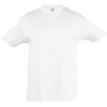 Set van 4 - T-shirt Classic 150 G Wit 8 Jaar.,