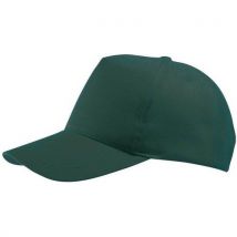Set van 5 - Pet Twill Met Klittenband Donkergroen.,