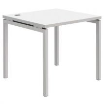 Bureau droit Open - Blanc/blanc