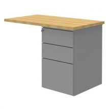 Élément de retour Open avec caisson - Hêtre/ aluminium