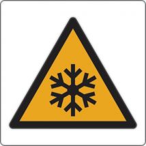Panneau danger - Basses températures et gel -Aluminium