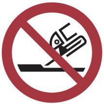 Panneau interdiction - Interdit pour polir surfaces - Aluminium