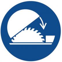 Panneau obligation - Protection réglable scie sur table - Aluminium