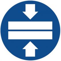 Panneau obligation - Utiliser un dispositif de blocage - Aluminium