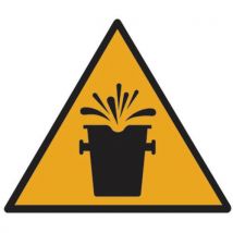 Panneau danger - Projections liquides brûlants - Aluminium