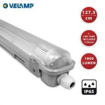 Plafonnier de 120 cm avec tube LED 18W inclus - Velamp