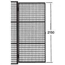 Porte battante pour cloison grillagée UX 450 - Avec plaque porte-cadenas