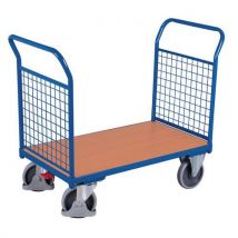 Chariot ergonomique habillage grillagé - 2 dossiers - Capacité 500kg