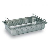 Bac gastronorme inox perforé avec anses panier_Matfer