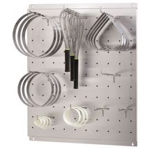 Matfer - Porte ustensiles mural Inox Gris - 60 cm - Panneau mural professionnel