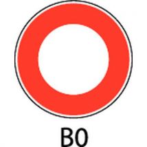 Panneau de signalisation - B0 - Circulation interdite dans les 2 sens