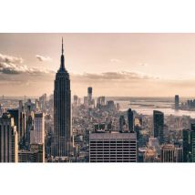Paperflow - Decoratief bord New York in de winter - 65 x 98 cm - Plexiglas - Kantoordecoratie