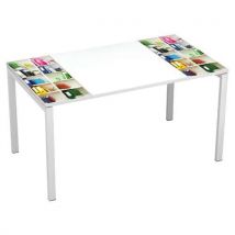 Bureau droit 140x80cm avec plateau Décor Easy Office - Manutan