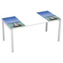 Bureau droit 160x80cm avec plateau Décor Easy Office - Manutan