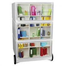 Ladeblok Easy O. 4l. Wielen Beh. Wit Front Desk, - Manutan Expert