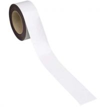 Magnetische tape, uitwisbaar, voor markeren 10 m - Wit - Manutan