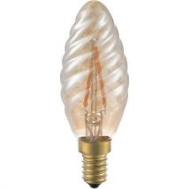 Ampoule bougie torsadée LED C35 E14 1.5 à 4W dimmable - SPL