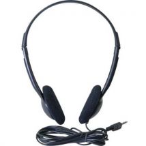 Stereo headset Eco 3.5 mm jack zwart