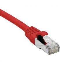 Cordon RJ45 catégorie 5e F/UTP snagless rouge - 0,3 m