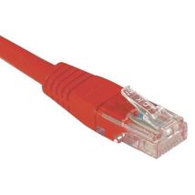 Netwerkkabel budget RJ45 CAT 6 U/UTP rood 5 m - IT en multimedia - Aluminium/Koper